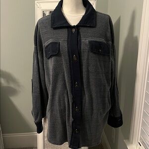 Free People oversized blue jacket, size XS.